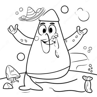 Page à colorier de Patrick Étoile | Page de coloriage Patrick Étoile