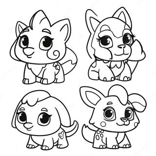Page à colorier de personnages mignons de Animal Jam | Page de coloriage Animal Jam