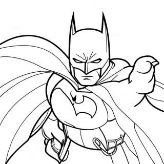 Page à colorier Logo Batman | Page de coloriage Logo de Batman