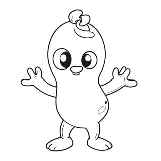 Page à colorier du personnage Peely | Page de coloriage Peely