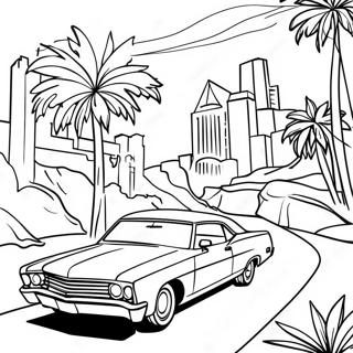 Page à colorier d'Hollywood | Page de coloriage Hollywood