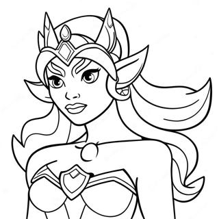 Page à colorier She Ra | Page de coloriage She Ra