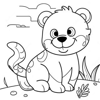 Pages à colorier d'animaux amusants | Page de coloriage Populaire
