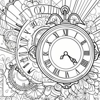 Page à colorier Horloge | Page de coloriage Horloge
