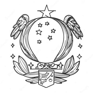 Page à colorier du drapeau national des Philippines | Page de coloriage Philippines