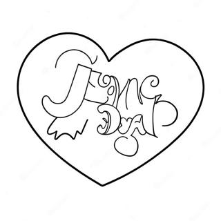 Page à colorier de j'aime mon papa | Page de coloriage J'aime mon père