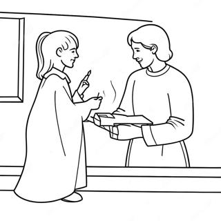 Page à colorier des actes de gentillesse | Page de coloriage Pages des Actes