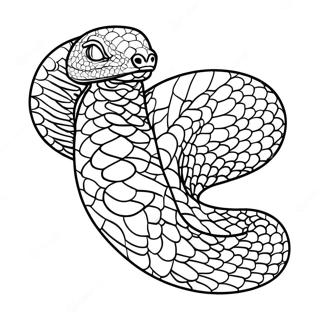 Page à colorier un python | Page de coloriage Python