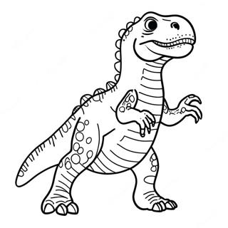 Page à colorier de T Rex | Page de coloriage T Rex