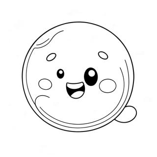 Page à colorier de personnage de chewing-gum mignon | Page de coloriage Chewing-gum