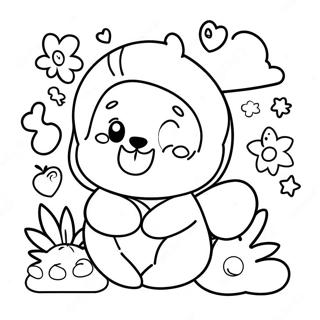 Page à colorier vierge mignonne pour tout-petits | Page de coloriage Vide