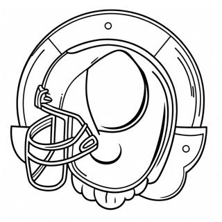 Page à colorier du logo de l'équipe Colts | Page de coloriage Colts