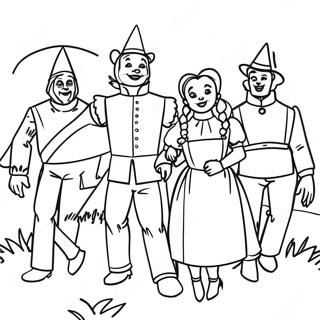 Dessin à colorier du Magicien d'Oz | Page de coloriage Le Magicien d'Oz