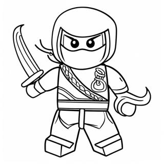 Nya Ninjago à colorier | Page de coloriage Nya Ninjago