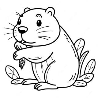 Page à colorier Castor | Page de coloriage Castor