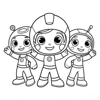 Page à colorier Team Umizoomi | Page de coloriage Équipe Umizoomi
