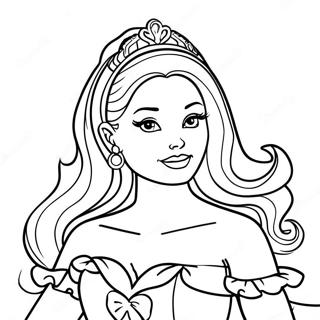 Page à colorier poupée Barbie | Page de coloriage Poupée Barbie