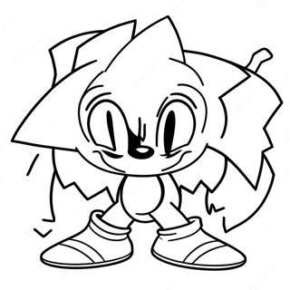 Page à colorier Sticks Sonic | Page de coloriage Bâtons Sonic