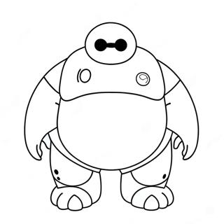 Page à colorier Baymax | Page de coloriage Baymax