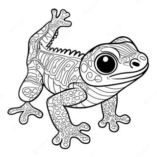 Page à colorier Gecko | Page de coloriage Gecko