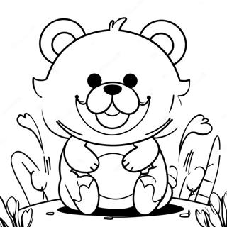 Page à colorier Monokuma Danganronpa | Page de coloriage Danganronpa