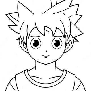 Page à colorier Killua | Page de coloriage Killua