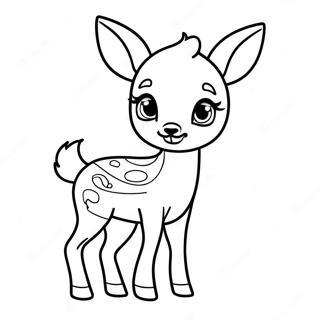 Page à colorier Faon | Page de coloriage Bébé Cerf