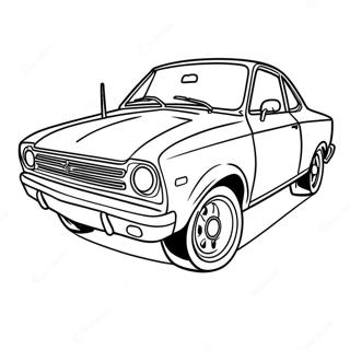 Page à colorier Cory Carson conduisant sa voiture colorée | Page de coloriage Cory Carson