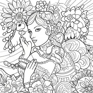 Page à colorier Art vibrant avec des marqueurs Posca | Page de coloriage Marqueurs Posca