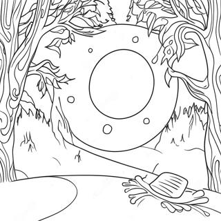 Page à colorier solstice d'hiver | Page de coloriage Solstice d'hiver