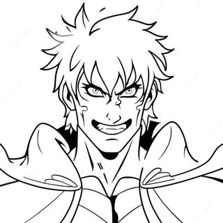 Page à colorier Ichigo en tenue de Shinigami | Page de coloriage Ichigo