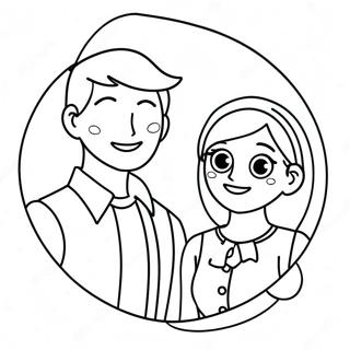 Page à colorier d'un couple mignon de Heartstopper | Page de coloriage Heartstopper