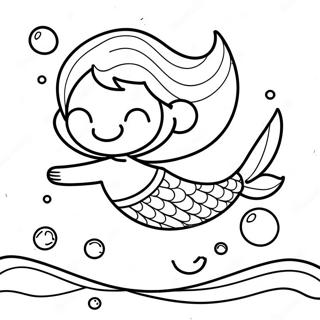 Garçon Sirène Coloriages