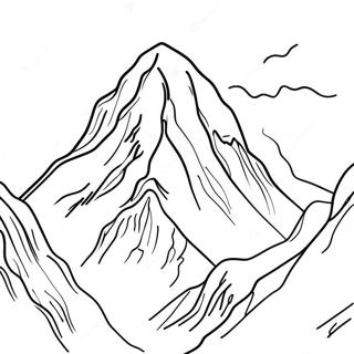 Page à colorier de l'aventure colorée d'Everest VBS | Page de coloriage Everest VBS