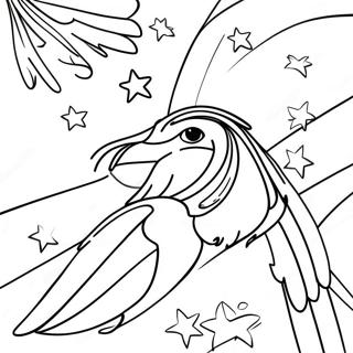 Page à colorier du drapeau du Venezuela | Page de coloriage Venezuela