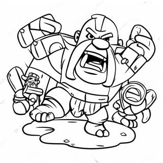 Page à colorier Clash of Clans | Page de coloriage Choc des Clans