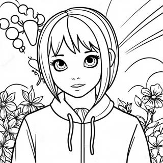 Page à colorier emo | Page de coloriage Emo