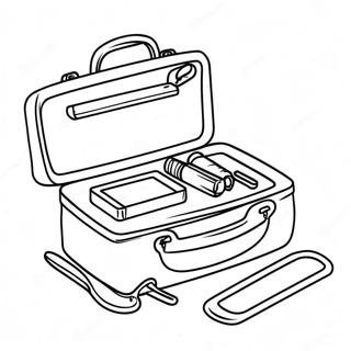 Page à colorier trousse de premiers secours | Page de coloriage Premiers Secours