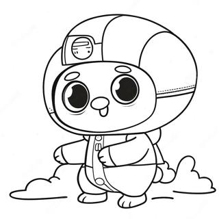 Page à colorier Pororo | Page de coloriage Pororo