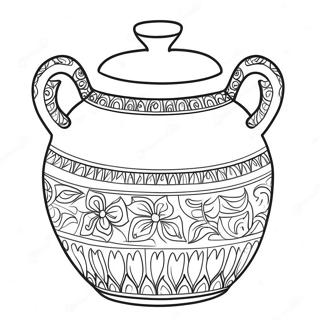 Page à colorier de la Poterie | Page de coloriage Céramique