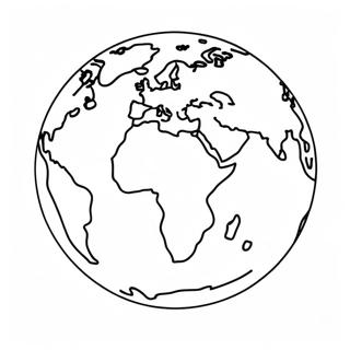 Page à colorier des continents | Page de coloriage Continents