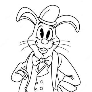 Page à colorier de Roger Rabbit | Page de coloriage Roger Rabbit