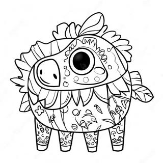 Page à colorier Piñata Colorée | Page de coloriage Pinata