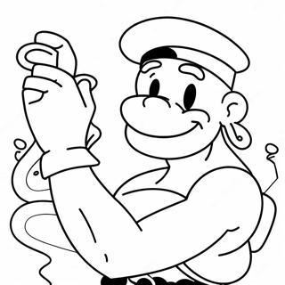Page à colorier Popeye | Page de coloriage Popeye