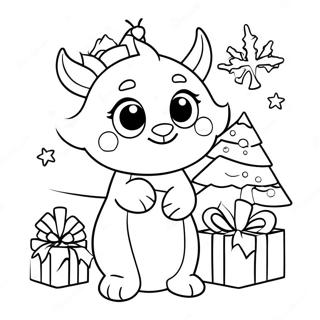Page à colorier Noël LOL | Page de coloriage LOL Noël