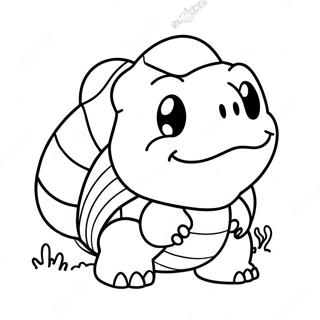 Mignon Koopa Troopa avec Coquille à Colorier | Page de coloriage Koopa Troopa