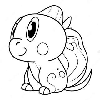 Mignon Derrière de Dessin Animé à Colorier | Page de coloriage Fesses