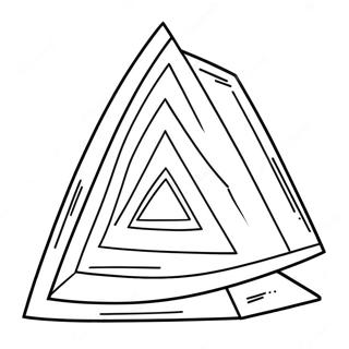 Page à colorier de triangle | Page de coloriage Triangle