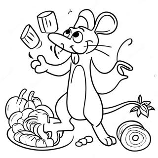 Page à colorier Ratatouille | Page de coloriage Ratatouille