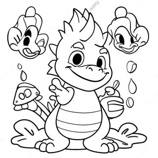 Page à colorier des Koopalings | Page de coloriage Koopalings